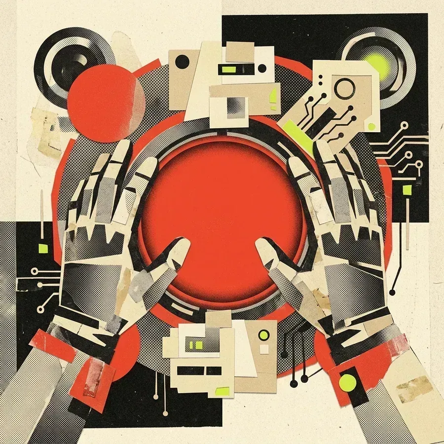 Abstract editorial artwork titled Portal Study No. 1